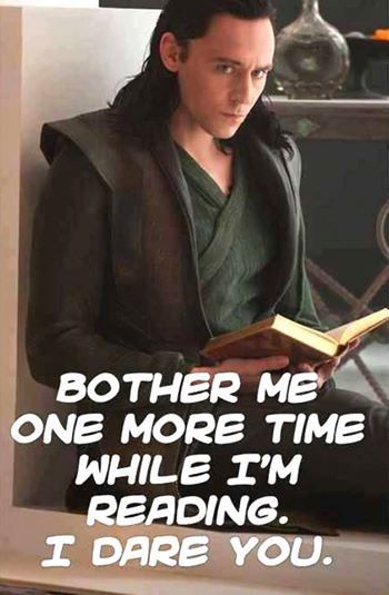 Loki reading